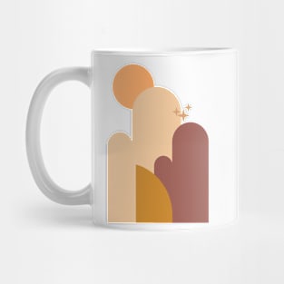 Boho Abstract Sun Design Mug